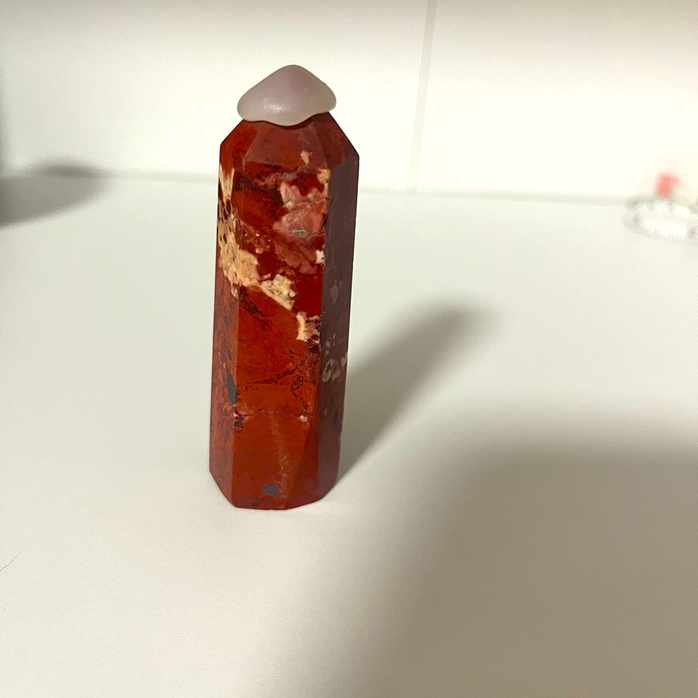 Red Jasper Crystal Tower